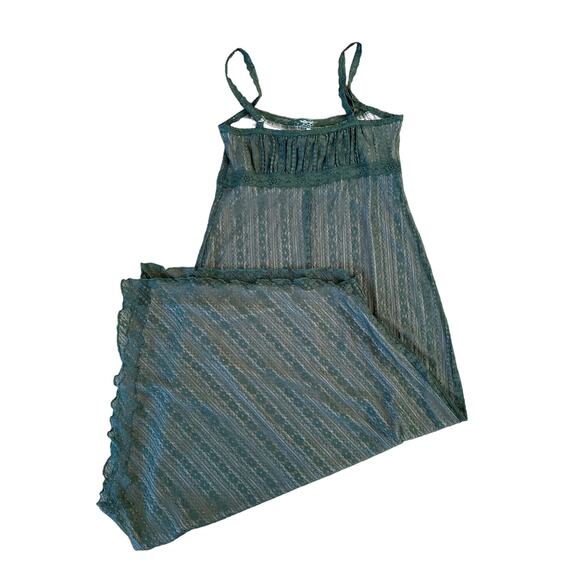 Urban Outfitters - Nikita Lace Hanky Hem Midi Dress in Green - Picture 4 of 5